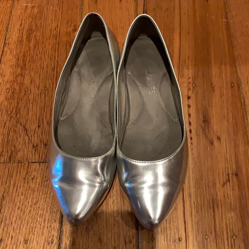 Aerosole Perfect Silver Flats